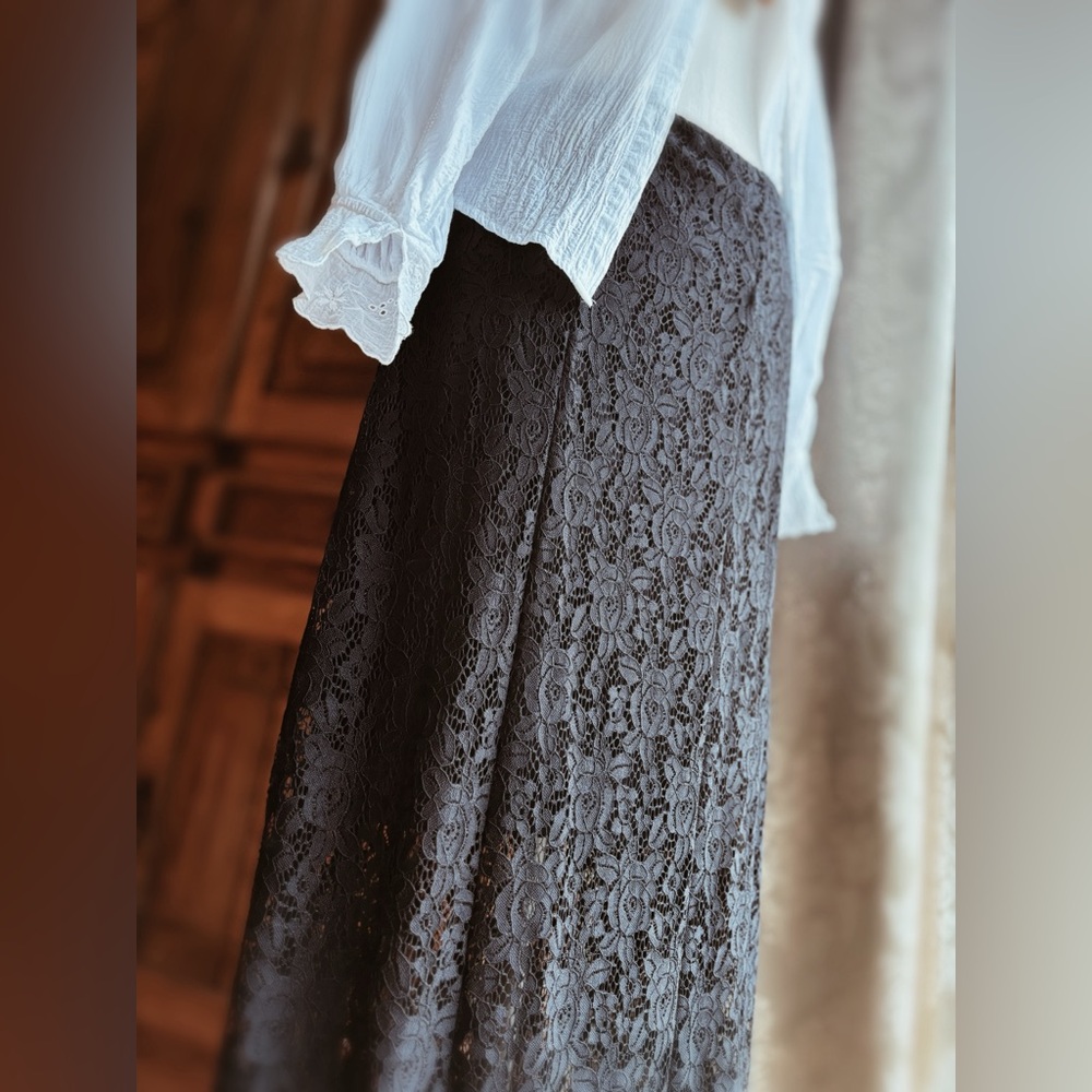 Skirt Maxi / Black Lace - Picture 6 of 10
